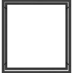 vidaXL Vedställ matt svart 80x28x86 cm stål - Vedställ & vedkorgar