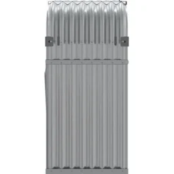 vidaXL Vedställ, Vedförvaringsstativ med Förvaring, Utevedhylla, Ljusgrå 364553