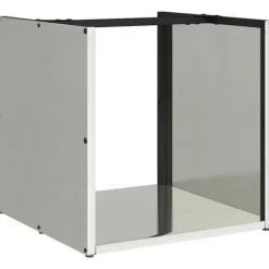 vidaXL Vedställ 40x40x40 cm rostfritt stål