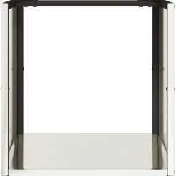 vidaXL Vedställ 40x40x40 cm rostfritt stål