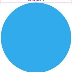 vidaXL Värmeduk pool PE 300 cm blå - Poolskydd