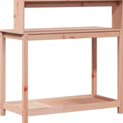 vidaXL Växtbord med hyllor 108x50x109,5 cm massivt douglasträ - Växtställ