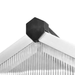 vidaXL Växthus 3,46 m² förstärkt aluminium - Växthus