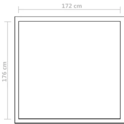 vidaXL Växthus 3,46 m² förstärkt aluminium - Växthus