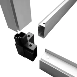 vidaXL Växthus i förstärkt aluminium med basram 4,6 m² - Växthus