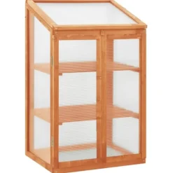 vidaXL Växthus 60x45x100 cm granträ - Växthus