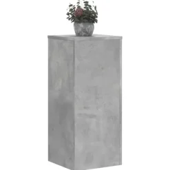 vidaXL Växtställ 2 st betonggrå 30x30x70 cm konstruerat trä