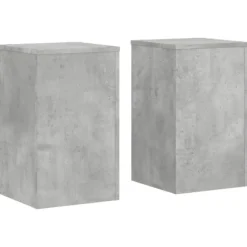 vidaXL Växtställ 2 st betonggrå 30x30x50 cm konstruerat trä
