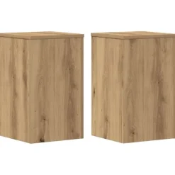 vidaXL Växtställ 2 st ek 30x30x50 cm konstruerat trä