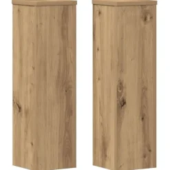 vidaXL Växtställ 2 st ek 17x17x60 cm konstruerat trä