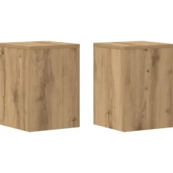 vidaXL Växtställ 2 st ek 25x25x35 cm konstruerat trä