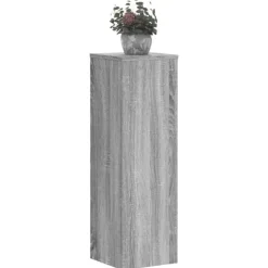 vidaXL Växtställ 2 st grå sonoma 25x25x80 cm konstruerat trä