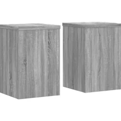 vidaXL Växtställ 2 st grå sonoma 20x20x30 cm konstruerat trä