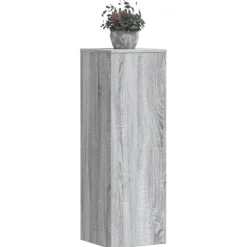 vidaXL Växtställ 2 st grå sonoma 33x33x100 cm konstruerat trä