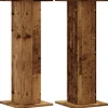 vidaXL Växtställ 2 st åldrat trä 30x30x80 cm konstruerat trä