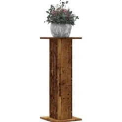 vidaXL Växtställ 2 st åldrat trä 30x30x80 cm konstruerat trä