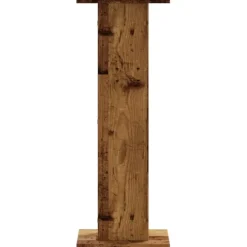 vidaXL Växtställ 2 st åldrat trä 30x30x80 cm konstruerat trä