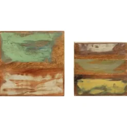 vidaXL Växtställ 2 st massivt återvunnet trä - Växtställ