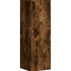 vidaXL Växtställ 2 st rökfärgad ek 33x33x100 cm konstruerat trä