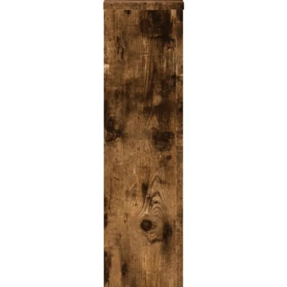 vidaXL Växtställ 2 st rökfärgad ek 17x17x60 cm konstruerat trä