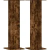 vidaXL Växtställ 2 st rökfärgad ek 30x30x95 cm konstruerat trä