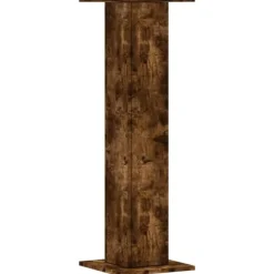vidaXL Växtställ 2 st rökfärgad ek 30x30x95 cm konstruerat trä