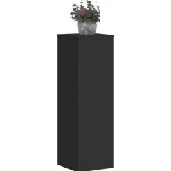 vidaXL Växtställ 2 st svart 25x25x80 cm konstruerat trä