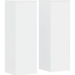 vidaXL Växtställ 2 st vit 33x33x100 cm konstruerat trä