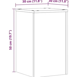 vidaXL Växtställ 2 st vit 30x30x50 cm konstruerat trä