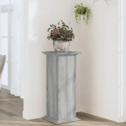 vidaXL Växtställ grå sonoma 33x33x80 cm konstruerat trä