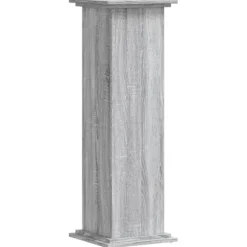 vidaXL Växtställ grå sonoma 33x33x100 cm konstruerat trä