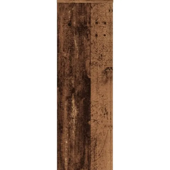 vidaXL Växtställ åldrat trä 33x33x100 cm konstruerat trä