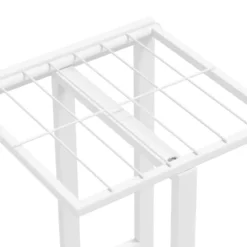 vidaXL Växtställ med 5 hyllor 43x22x98 cm vit metall - Växtställ