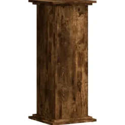 vidaXL Växtställ rökfärgad ek 33x33x80 cm konstruerat trä