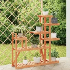 vidaXL Växtställ 110x25x111 cm massivt granträ - Växtställ