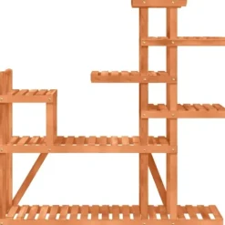 vidaXL Växtställ 110x25x111 cm massivt granträ - Växtställ