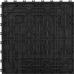 vidaXL 11x Träplattor WPC Grå Trädgårdsplatta 41551