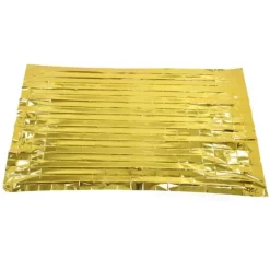 Vikbar PET-aluminiserad film Emergency Thermal Filt - Bärbar överlevnadsutrustning för camping och utomhusaktiviteter - Guld, 210CMx160CM