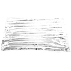 Vikbar PET-aluminiserad termisk filt - Bärbar överlevnadsfilt för camping och utomhusaktiviteter