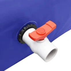 Vikbar vattentank med kran 2100 L PVC - Perfekt för regnvatten | Färg: Grön | Storlek: 2100 L