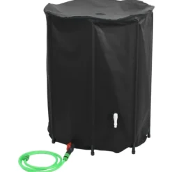 Vikbar vattentank med kran 1350 L - Slitstark PVC | Färg: Grön | Storlek: 1350 L