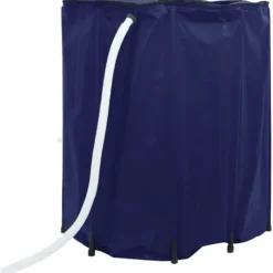 Vikbar vattentank med kran 1250 L PVC - Regnvattenbehållare | Färg: Grå | Storlek: 1250 L