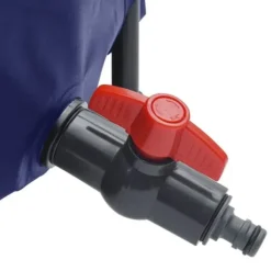 Vikbar vattentank med kran 1250 L PVC - Regnvattenbehållare | Färg: Grå | Storlek: 1250 L