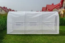 Viking Choice Hobbyväxthus 4,5x2x2m - Hållbar, UV-beständig PE-täckning, 9m² odlingsyta