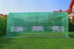 Viking Choice 250x200cm hobbyväxthus för nybörjare - Enkel montering, UV-beständigt, 6 fönster