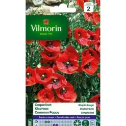 VILMORIN Enkel röd vallmo