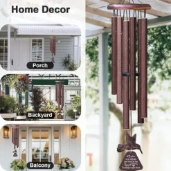 Vindklocka med kolibri för minne - En omtänksam gåva för kondoleanser