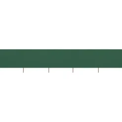 Vindskydd 5 paneler tyg 600x160 cm grön