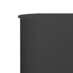 Vindskydd 3 paneler tyg 400x120 cm antracit