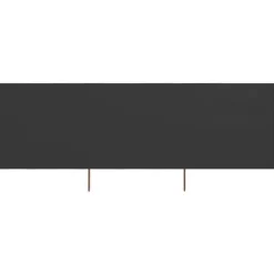 Vindskydd 3 paneler tyg 400x80 cm antracit